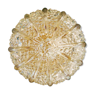 Ceiling lamp "bubbles" in glass, France 70s