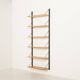 Scandinavian modular oak shelving system, 1960s