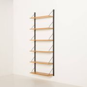Système d'étagères modulaires scandinaves en chêne, années 1960