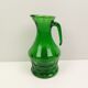 Green glass jug 22.5 cm