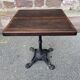 Cast iron & oak terrace pedestal table garden bistro art deco paris