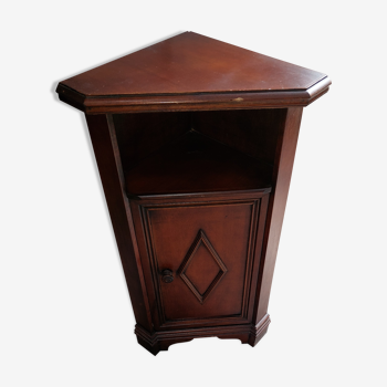 Small corner furniture in vintage wood used