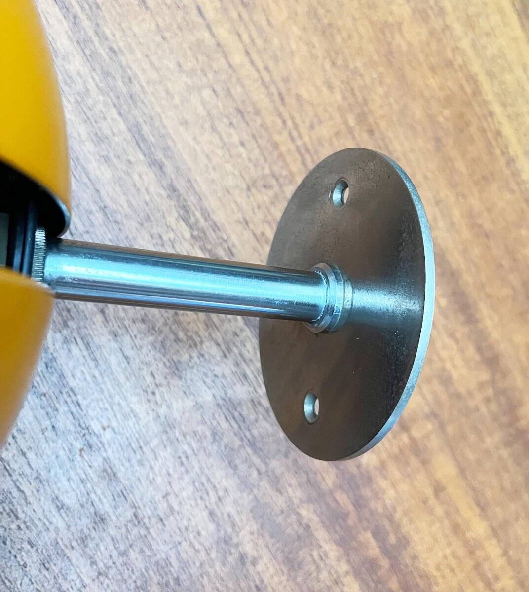 Mid-century Danish space age yellow ball wall lamps by Louis Poulsen, 1960s, set of 3.