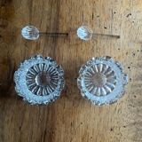 Crystal salt and pepper shakers