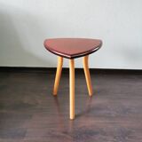 Wooden 1970s tabouret
