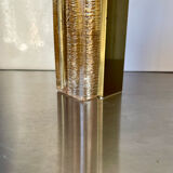 Scandinavian midcentury wall light in crystal and brass
