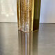 Scandinavian midcentury wall light in crystal and brass