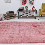 Pale red modern vintage rug
