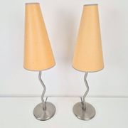 Lampes de table vintage Squiggle Antimon Zigzag d'Ikea, années 1990, ensemble de 2