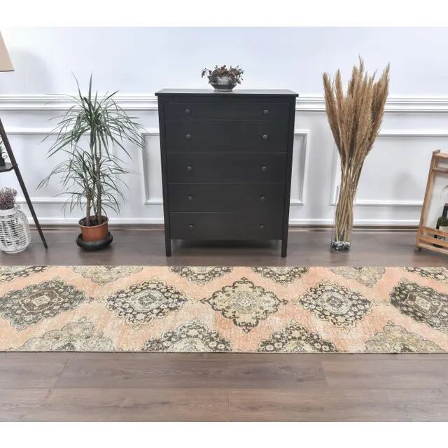 Turkish Oushak wool runner 91x305