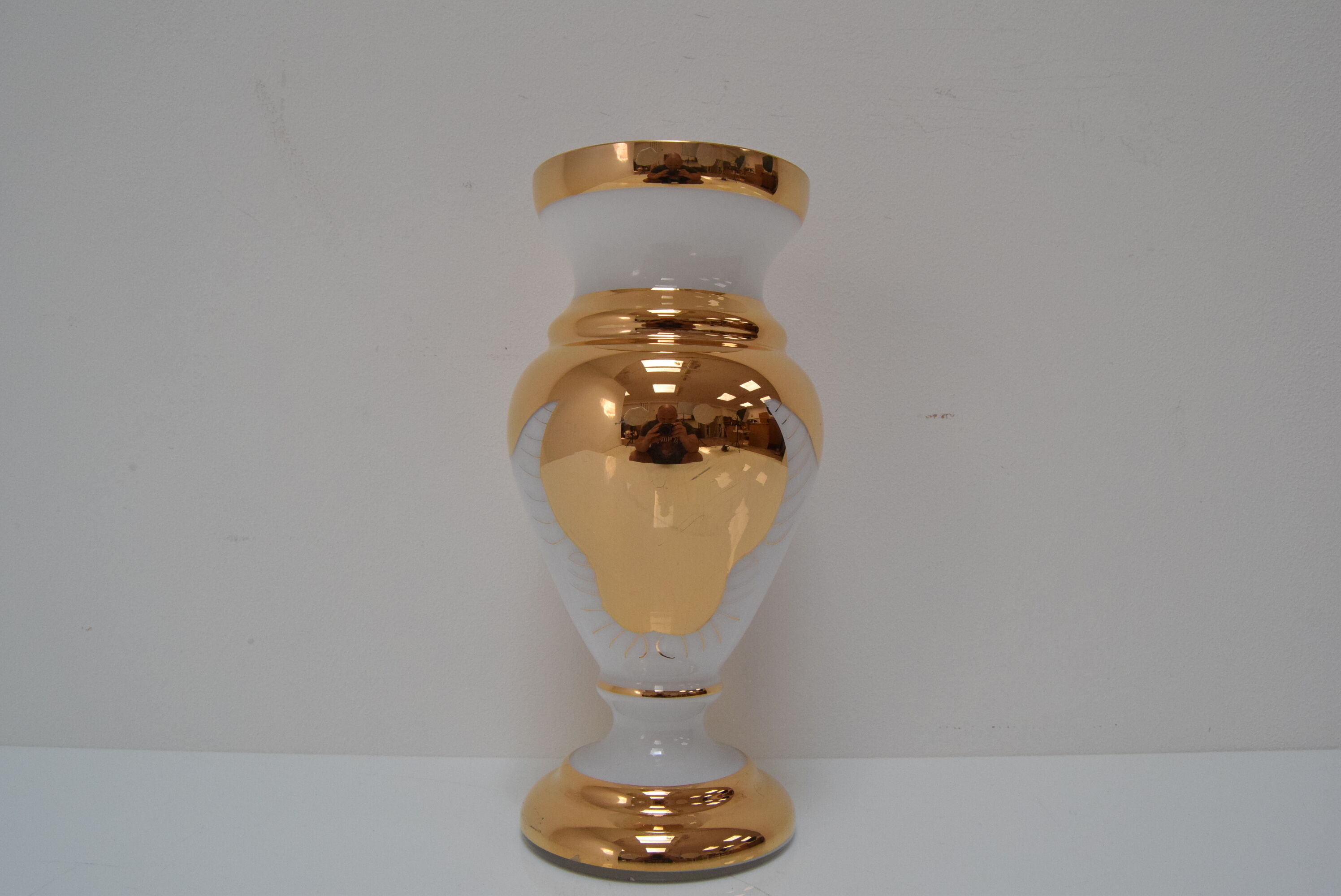 Art glass vase Novy Bor 1960s