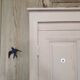 Old wooden cloakroom