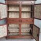 Louis XIV walnut buffet with 4 doors from the 18th century.