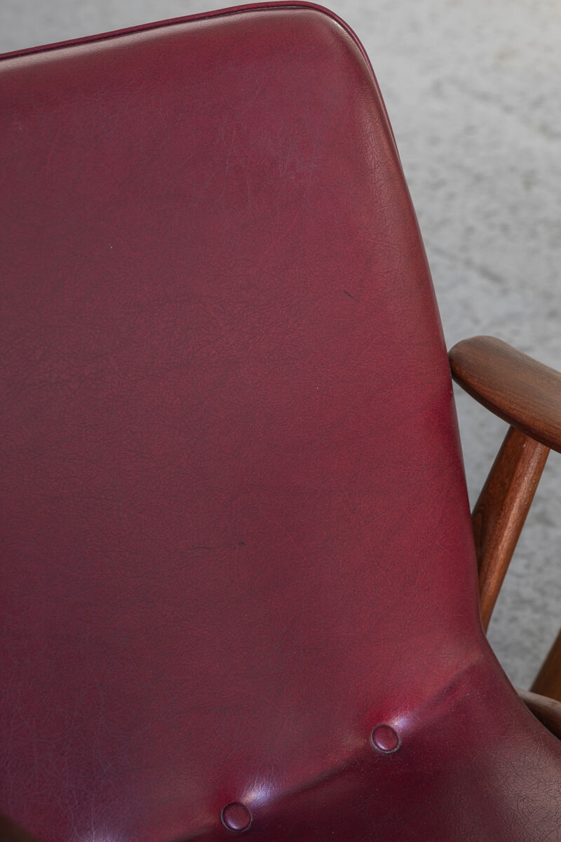 Set easy chairs by louis van teeffelen for wébé, dutch design, 1960s