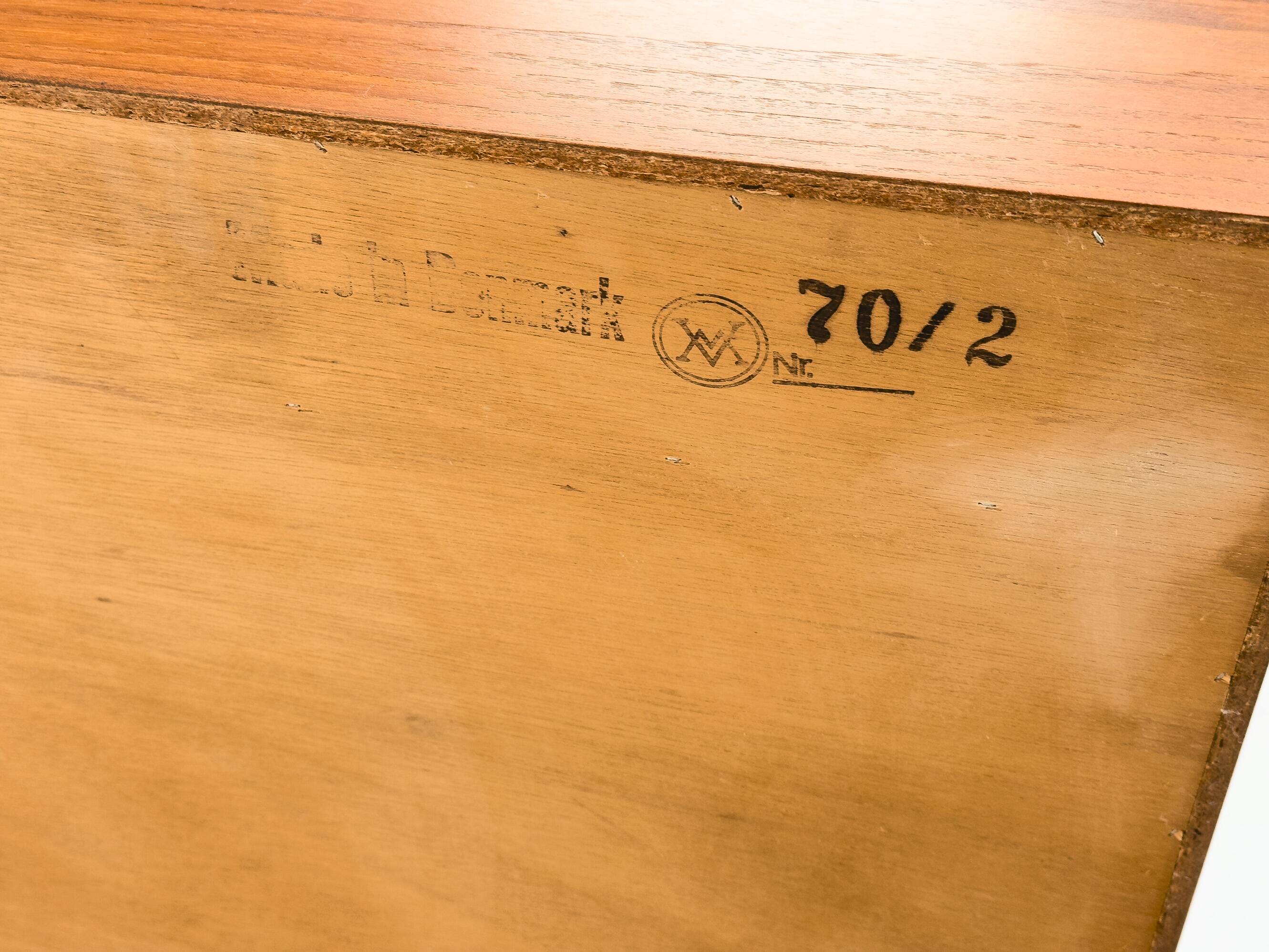 Bureau Secrétaire en Teck par Arne Wahl Iversen pour Vinde Møbelfabrik, 1960s