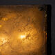 Sculptural Murano ice glass wall lamp, Italy 1970