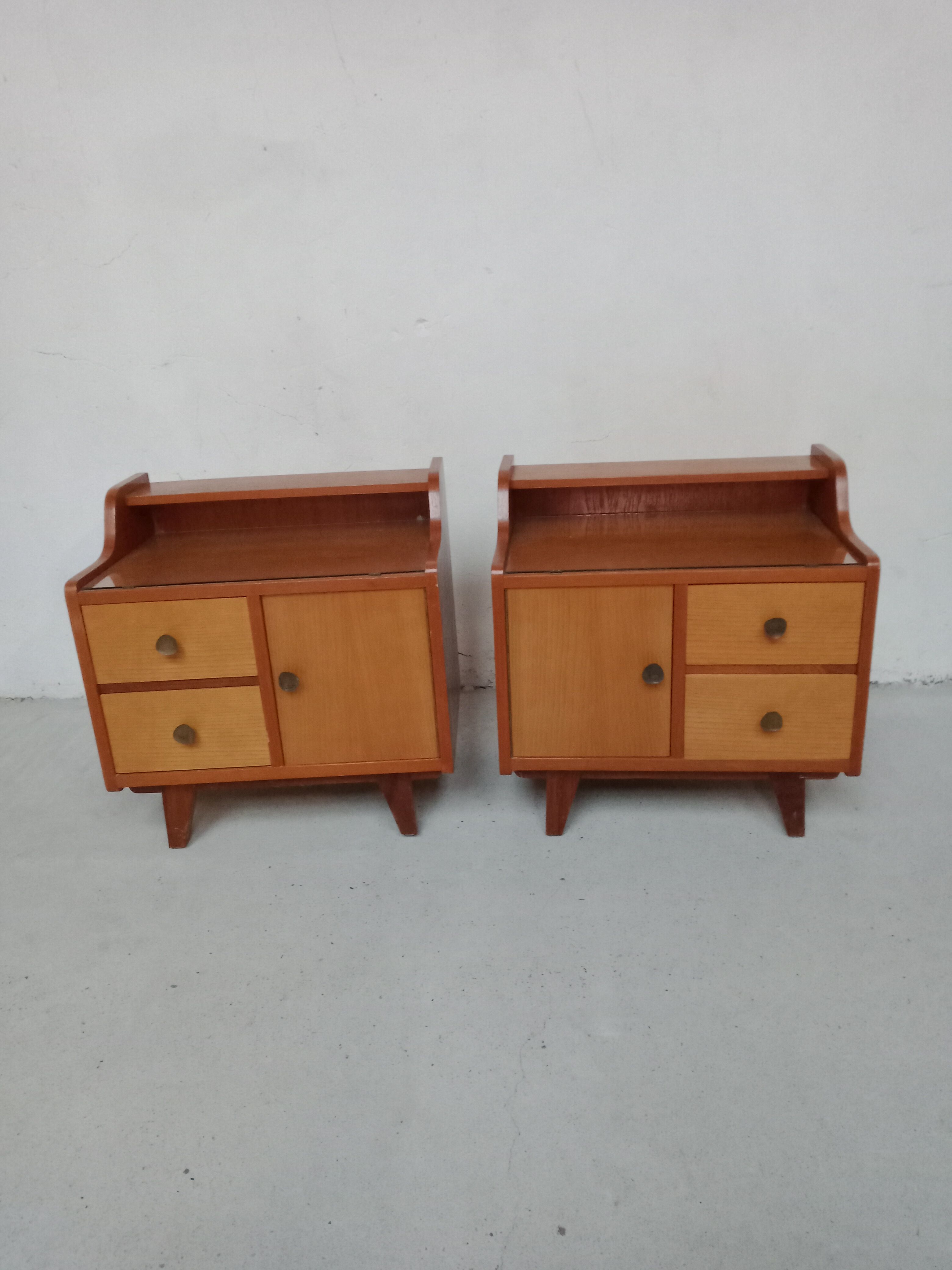 Pair of vintage bedside tables