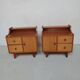 Pair of vintage bedside tables