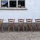 Bistro chair vintage Scandinavian brasserie colorful galette - 1950 1960