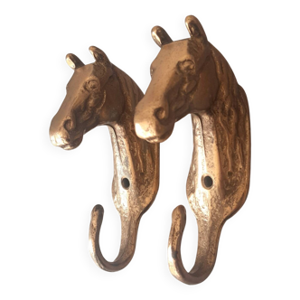 Patères en bronze tête de cheval