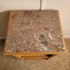 Wooden bedside table in Art Deco style