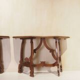 Pair of Italian consoles from the 18th century.