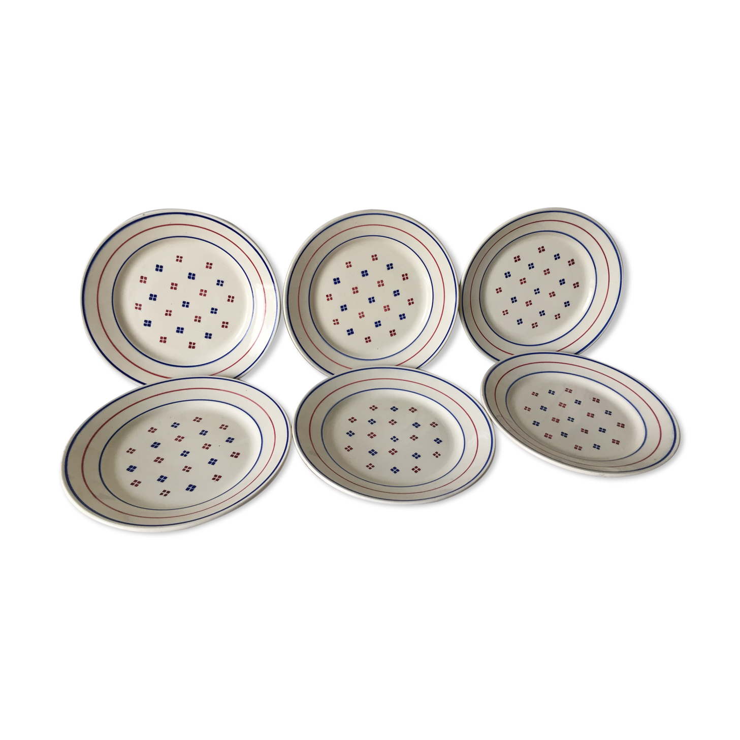 6 flat plates - Luneville, Madeleine model