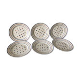 6 flat plates - Luneville, Madeleine model