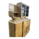 Art Deco two-body buffet in blonde oak - 1930s