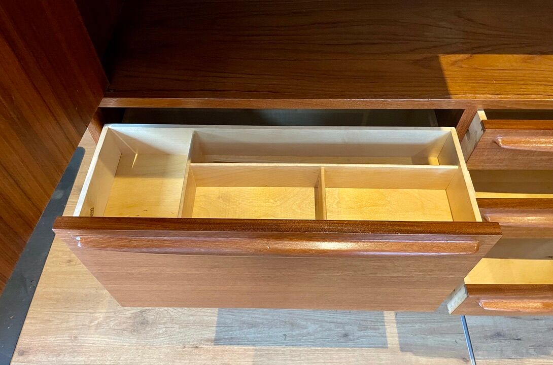 Scandinavian teak bar sideboard by Bernhard Pedersen for Samcom