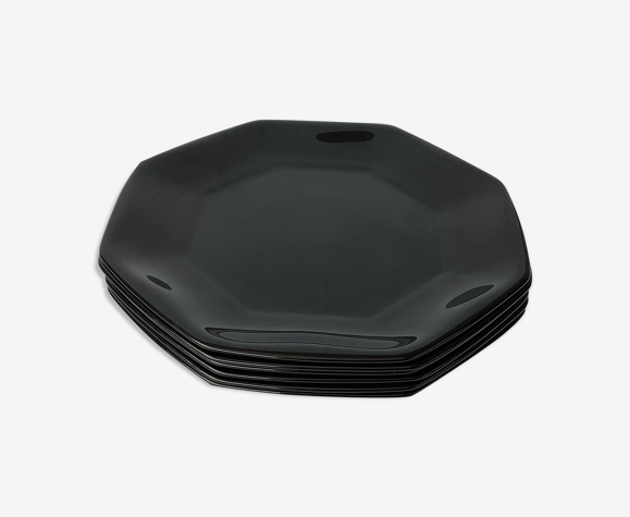 Arcoroc Octime Black Plates Selency Arcoroc Octime Black Plates Selency