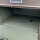 Meuble  armoire métallique à clapet militaire