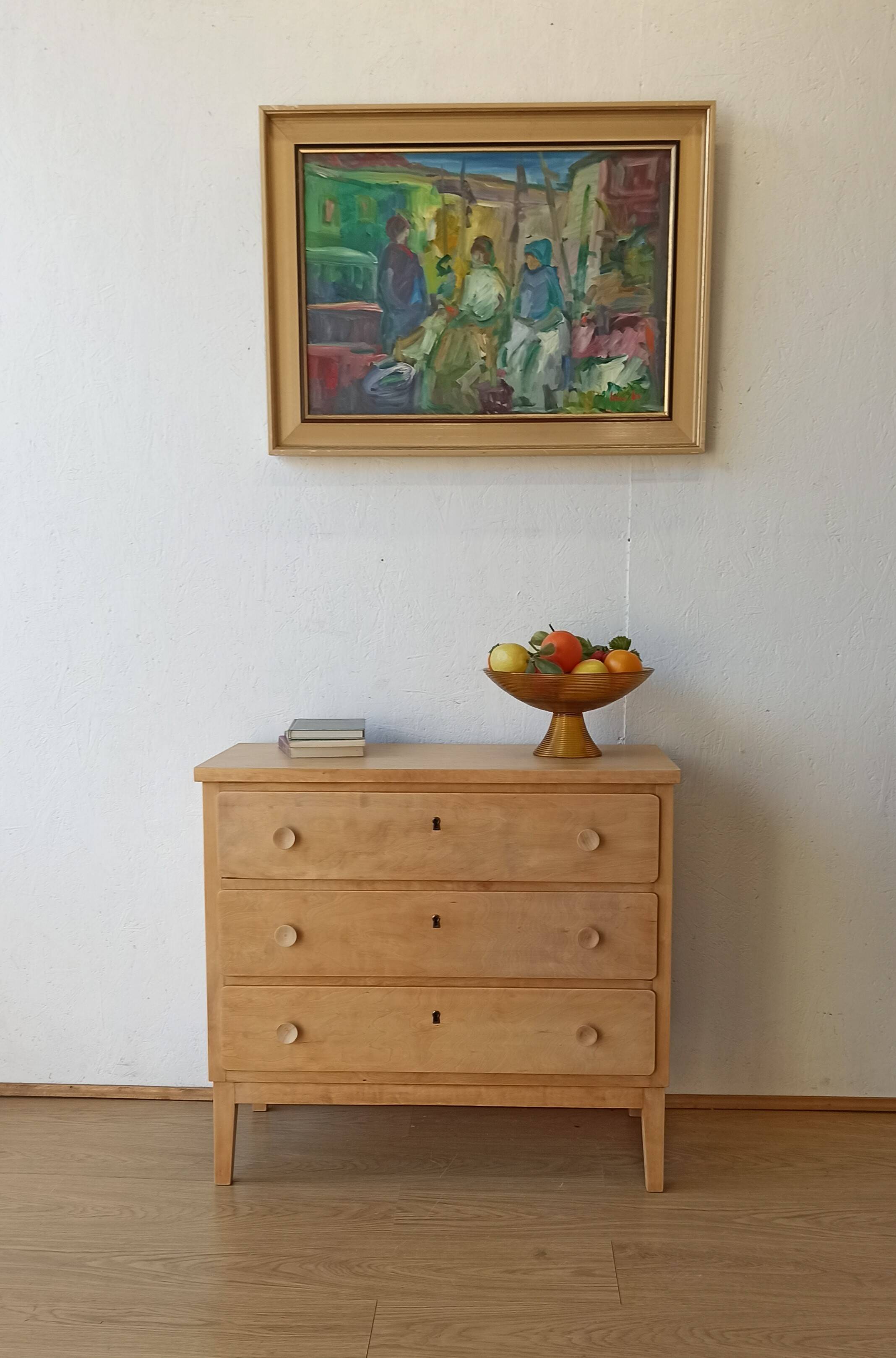 Commode simple, Suède, années 1960.