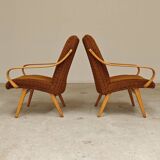 Pair of armchairs 6953 by Jaroslav Smidek for TON (Thonet)
