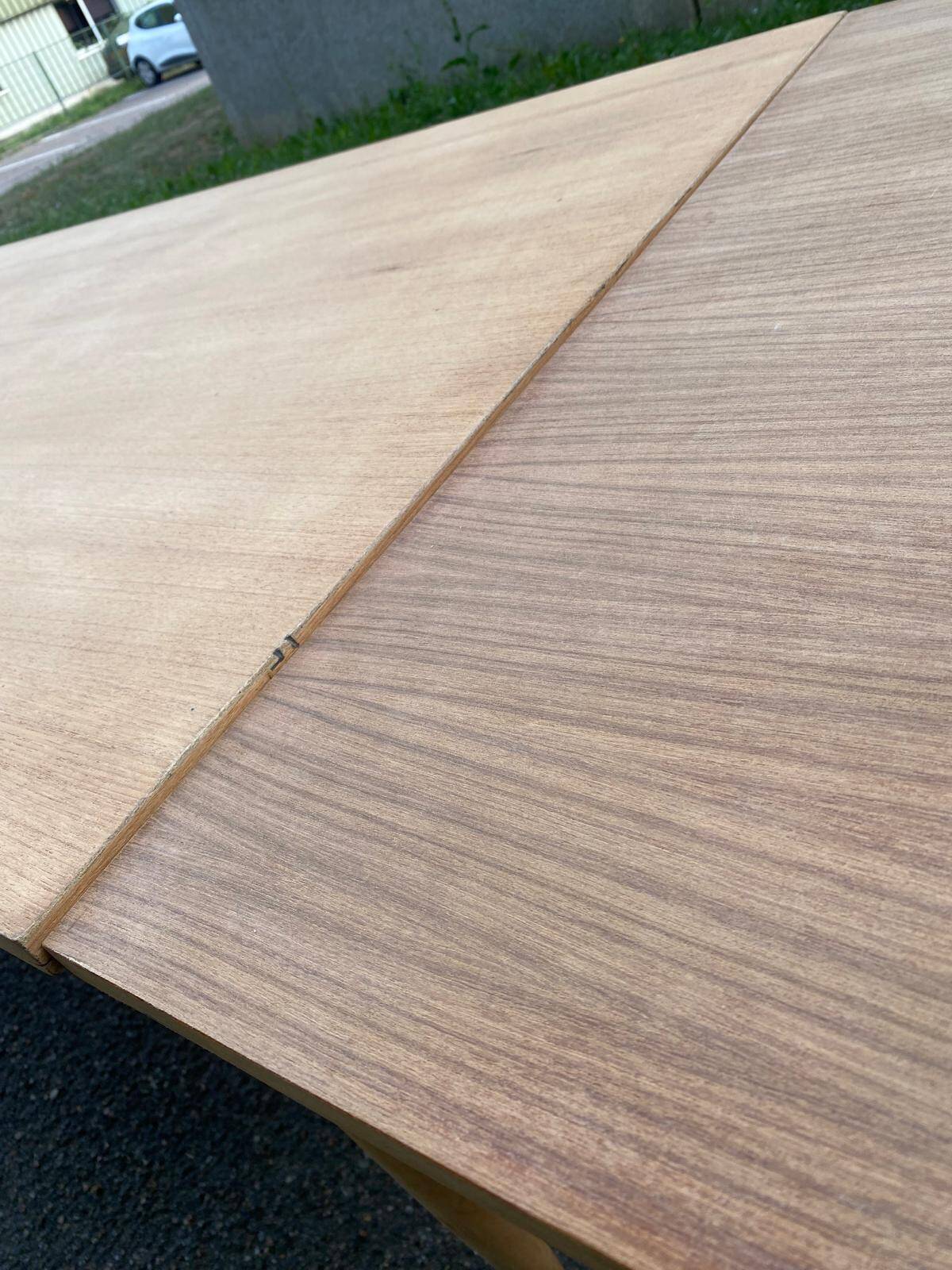 Table à manger scandinave extensible en bois 235cm 1960