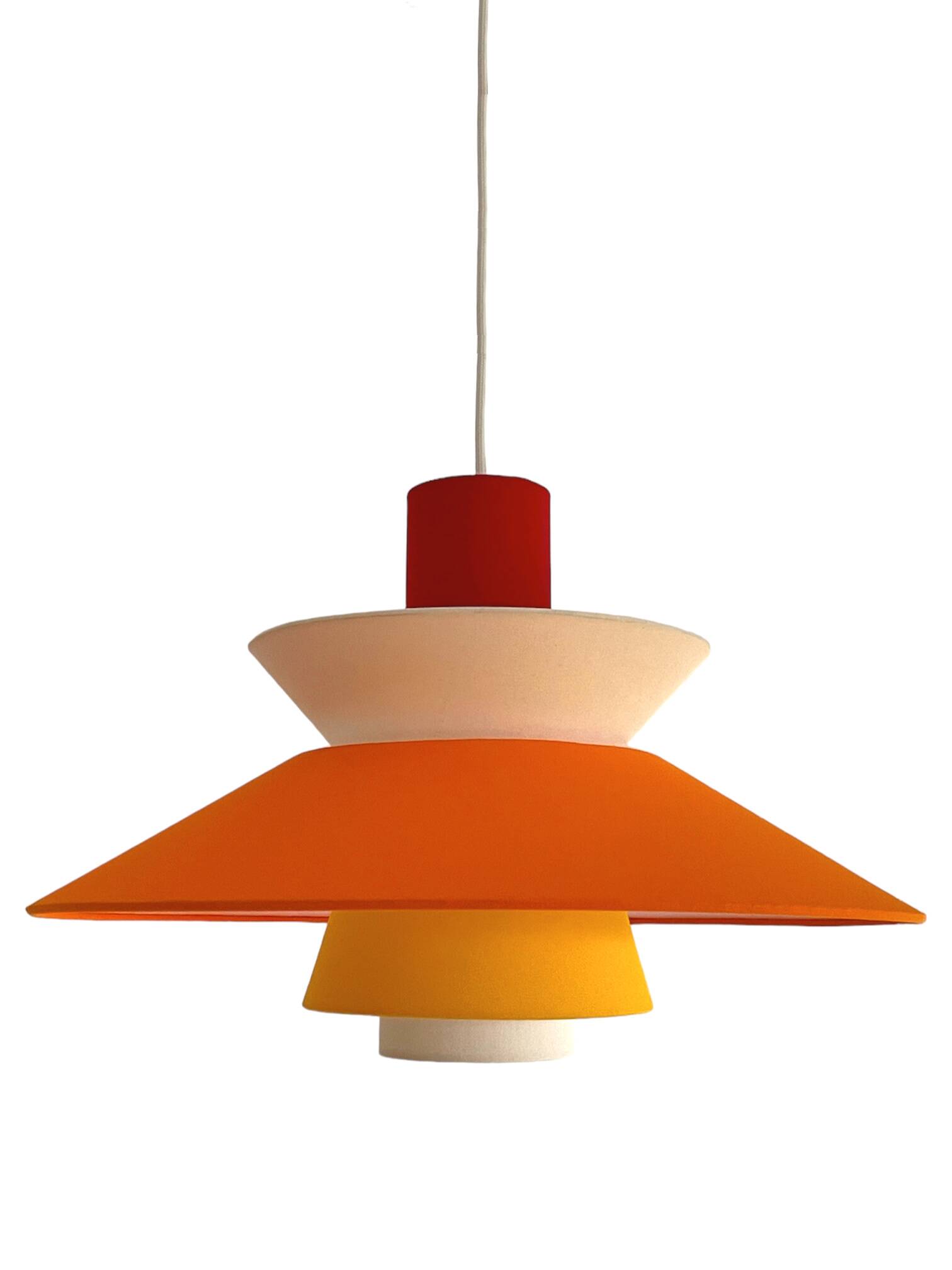 Suspension lamp the 5biose - minimalist design in fabric