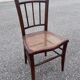 Pair of canned bistro chairs