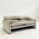 Cassina Maralunga 2-seater sofa by Vico Magistretti off-white with subtle pattern