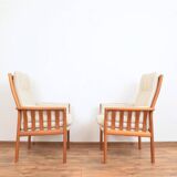 Fauteuils Mid-Century en Teck, Danemark, 1970s, Set de 2