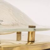 Large brass and Murano ceiling light by Hillebrand, Germany, 1970s.