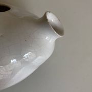 Théière en terre vernissée de potier, années 1970