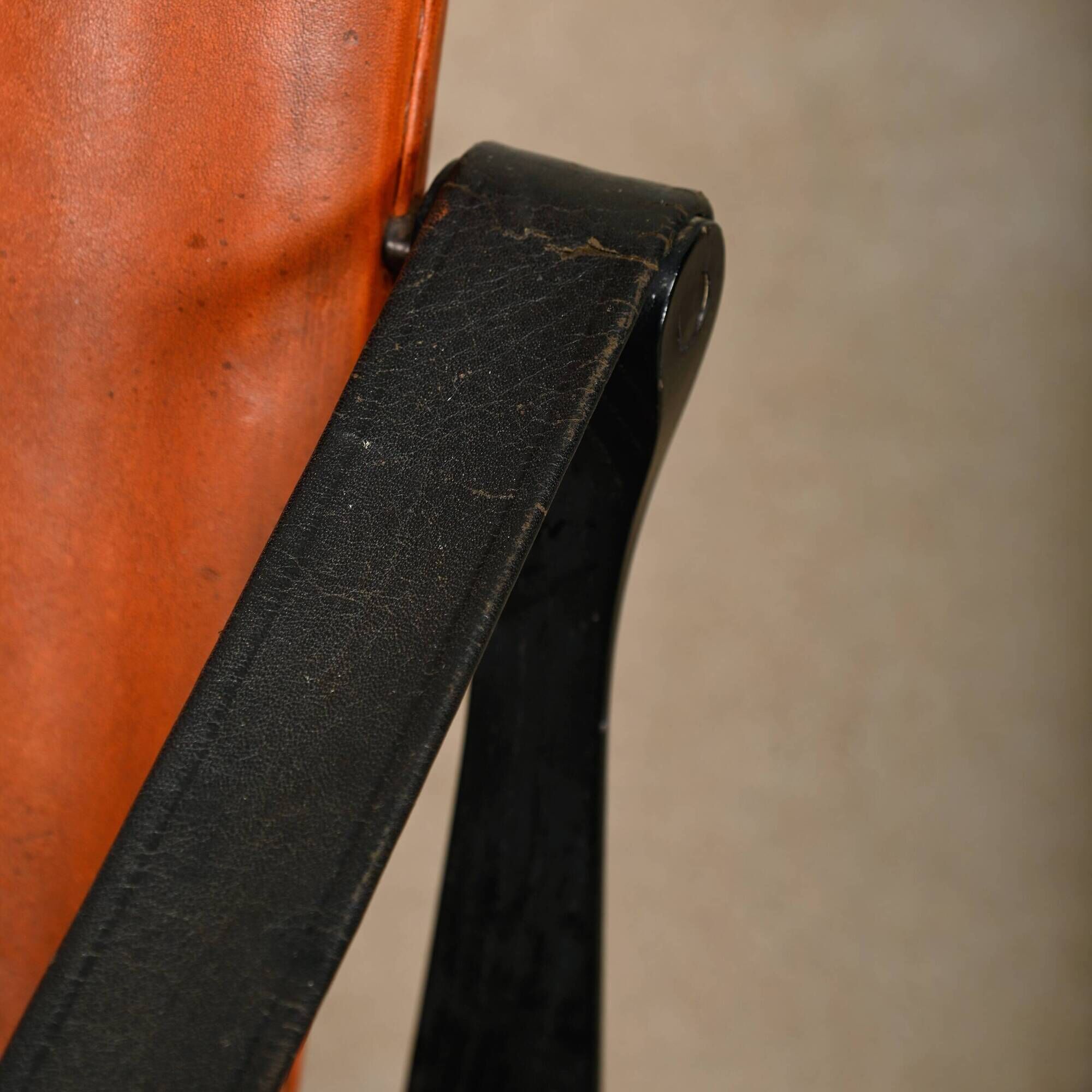 Karen & Ebbe Clemmensen Safari Chair in leather for Fritz Hansen, Denmark