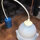 Glass hanging lamp