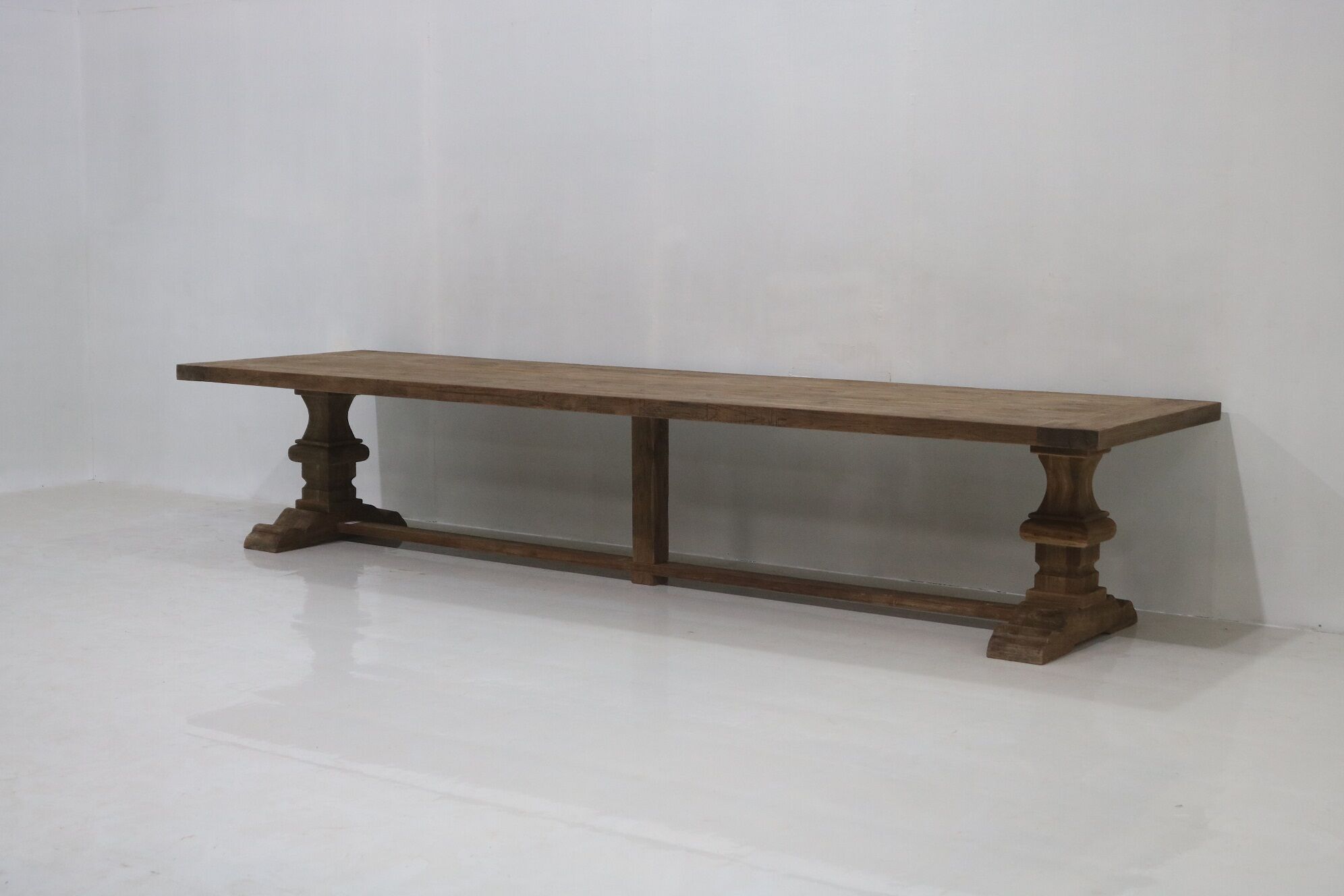 Old wooden monastery table - Spirito 400 by 100 cm