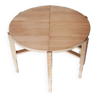 Table basse aéro-gommée salon pliable plateau bois chêne dp 0623031