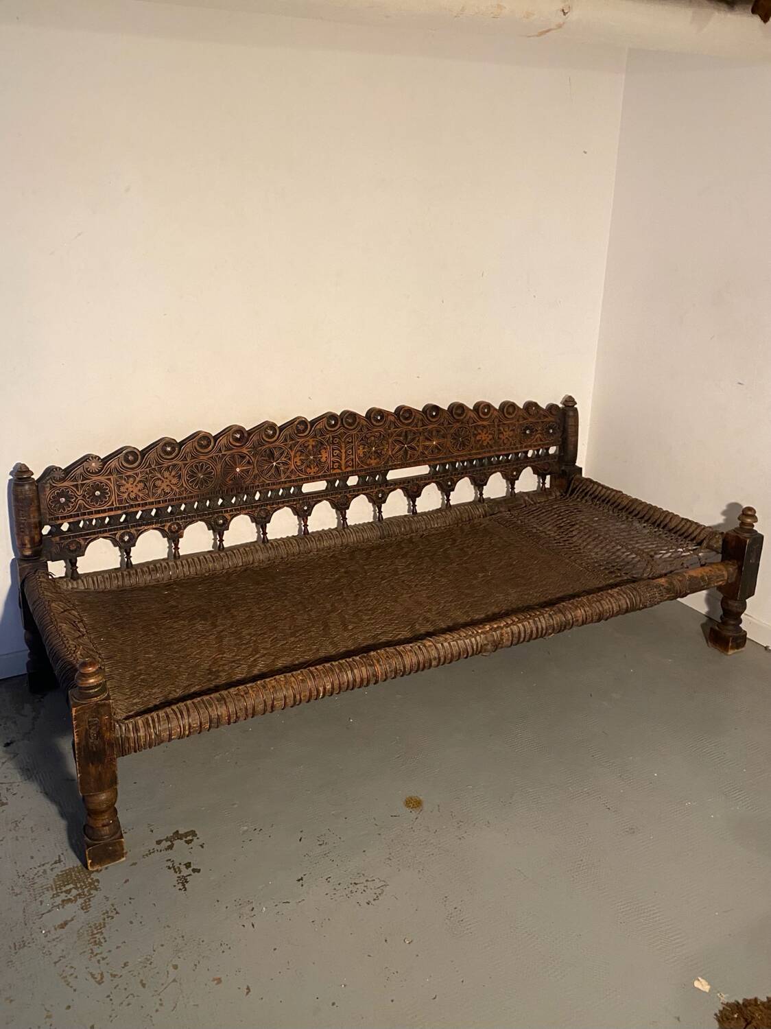 Antique Indian Rajasthani bench