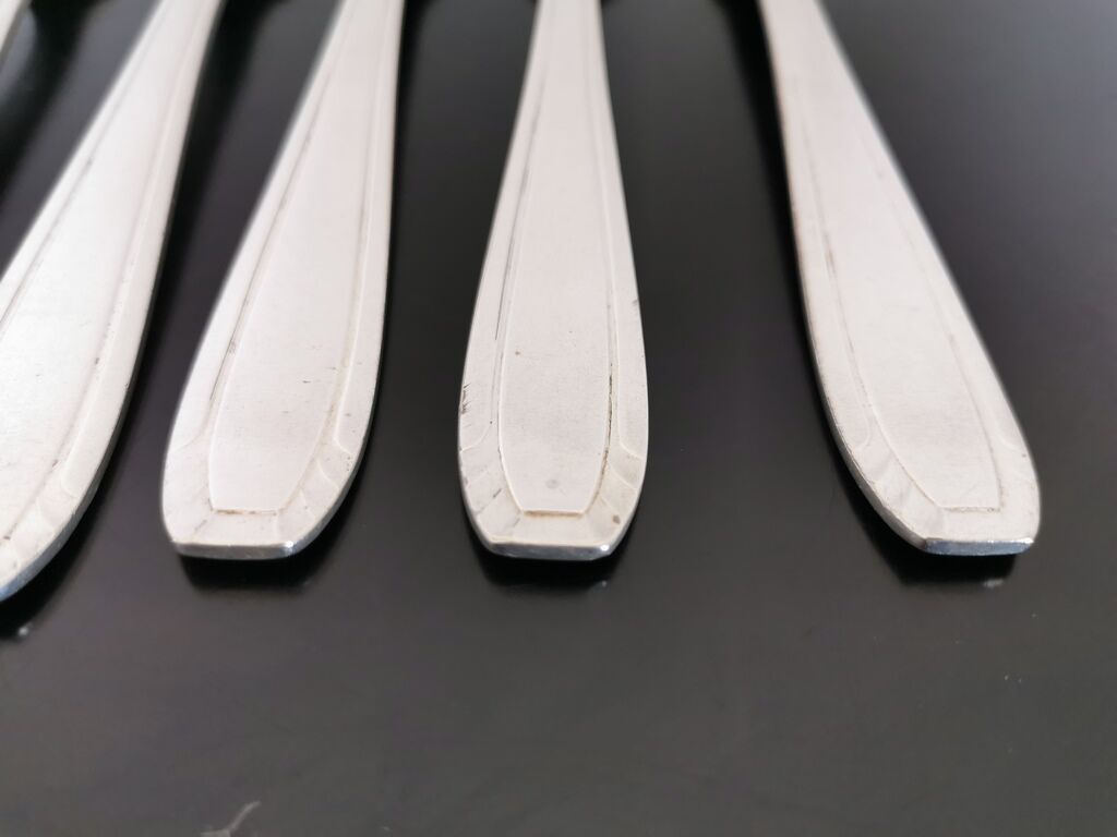 Lot de 24 couverts métal argenté Art déco