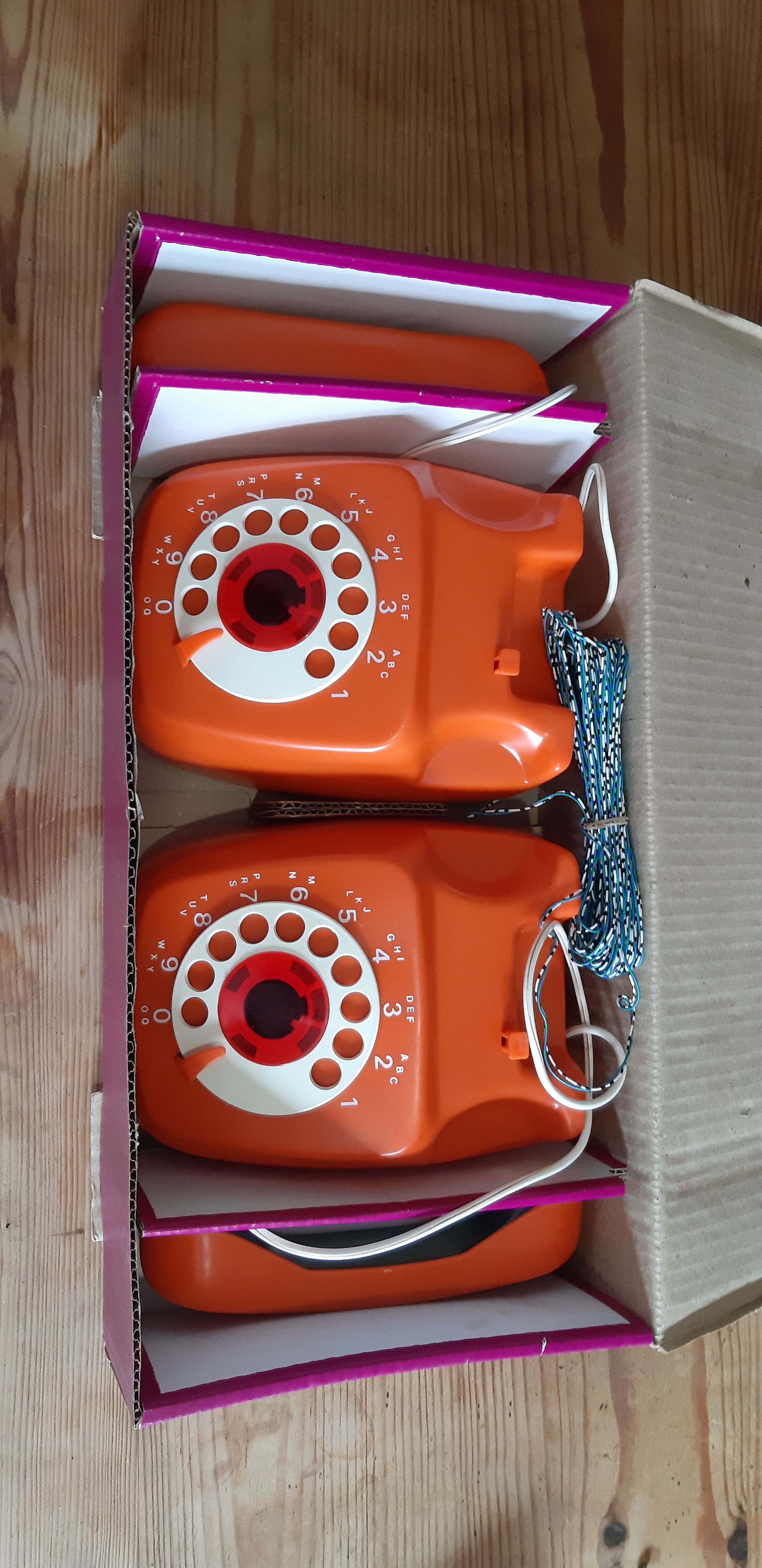 Pair of Vintage Phones , Children's Toy