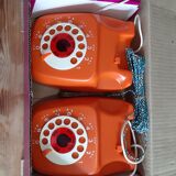 Pair of Vintage Phones , Children's Toy