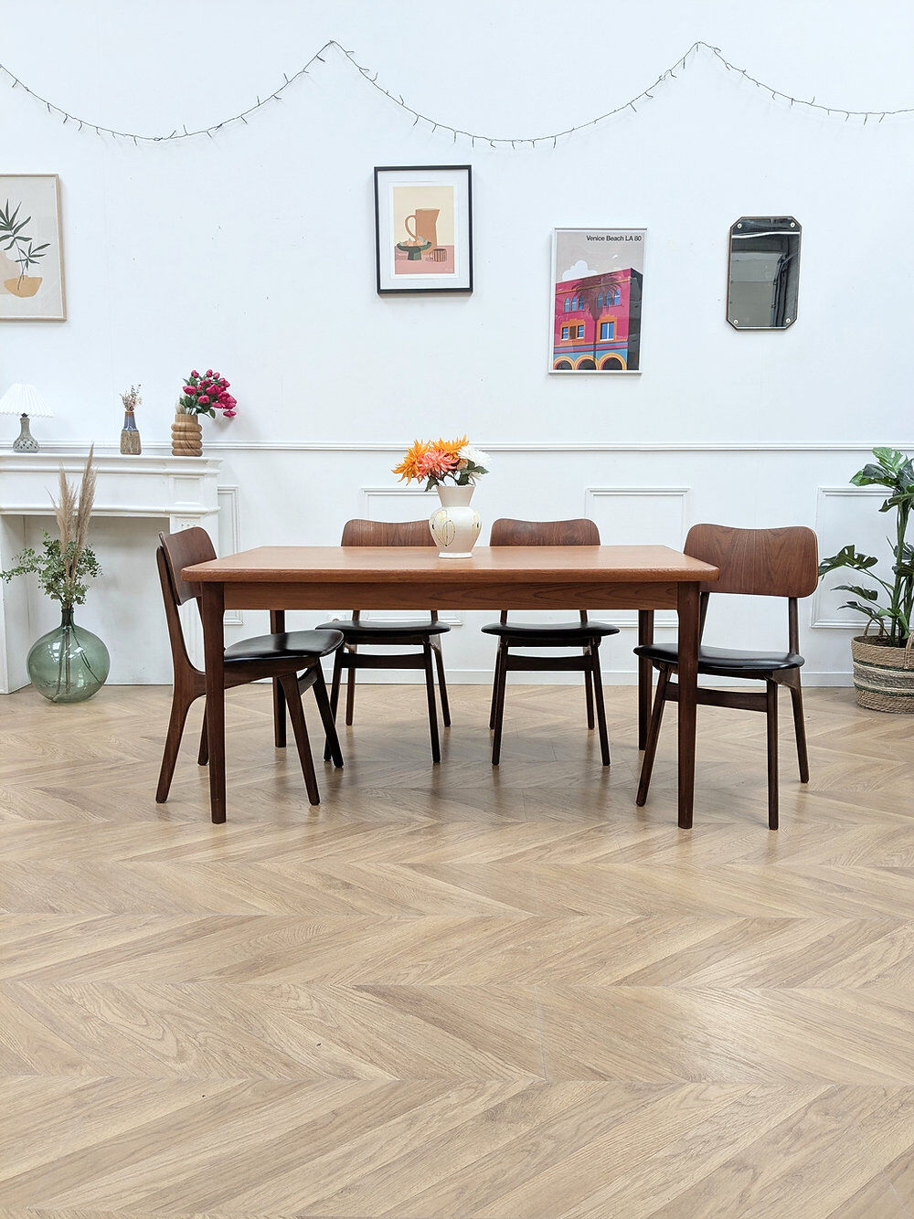 4 Scandinavian chairs by Ib Kofod Larsen | Model 74
